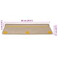 vidaXL Samolepiace nášľapy na schody sisal 30 ks 65x21x4 cm pieskové