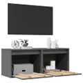 vidaXL Nástenné skrinky 2 ks 45x30x35 cm masívne borovicové drevo