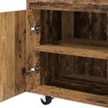vidaXL Barový vozík Staré drevo 60 x 39.5 x 89 cm Kompozitné drevo