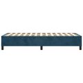 vidaXL Posteľný rám s boxspringom tmavomodrý 100x200 cm zamat