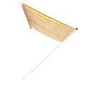 vidaXL Zaťahovacia markíza 300x150 cm žlto-biela