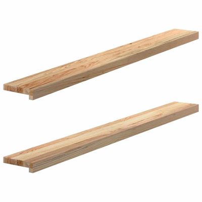 vidaXL Okenný parapet 2 ks 140x15x2 cm neošetrený dubový masív