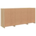 vidaXL Komoda s LED svetlami dub sonoma 142,5x37x67 cm