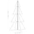 vidaXL Vianočný stromček, kužeľ, 360 LED, dovnútra aj von 143x250 cm