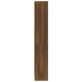 vidaXL 4-poschodová knižnica hnedý dub 60x24x142 cm spracované drevo