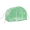 vidaXL Fóliovník s oceľovým rámom zelený 6 m² 3x2x2 m