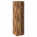 vidaXL rohová skrinka Old Wood 33x33x132 cm Engineered Wood