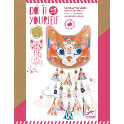DIY Vyrob si sám Lapač vetra Mačka Kitty