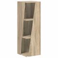 vidaXL Bočná polica 33 x 32 x 100,5 cm Kompozitné drevo Sonoma dub