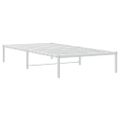 vidaXL Kovový posteľný rám biely 107x203 cm