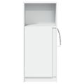 vidaXL Komoda s LED biela 42,5x34x100 cm kompozitné drevo
