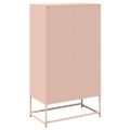 vidaXL Highboard Pink 68x39x123 cm Oceľ