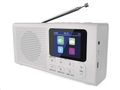 Rádio EMOS P-600W /E0091/ biely, DAB+/FM, 3 W, Bluetooth, USB vstup
