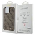 Puzdro Guess pre iPhone 15 Pro Max 6,7" GUHCP15XG4GFBR hnedé HC PU 4G Metal Logo
