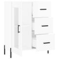 vidaXL Komoda lesklá biela 69,5x34x90 cm spracované drevo