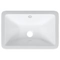 vidaXL Kúpeľňové umývadlo biele 41,5x26x18,5 cm obdĺžnikové keramické