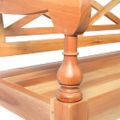 vidaXL Lavička Batavia 98 cm, mahagónový masív, svetlohnedá