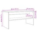 vidaXL TV skrinka 80 x 35 x 40 cm Dymová dub Kompozitné drevo