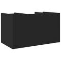 vidaXL Organizér na stôl čierny 44,5x24x25 cm kompozitné drevo