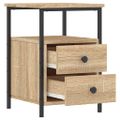 vidaXL Nočné stolíky 2 ks dub sonoma 34x35,5x50 cm kompozitné drevo