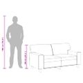 vidaXL 2-miestna pohovka krémová 120 cm umelá koža