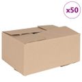 vidaXL Skladací box 50 ks Prírodná 30 x 21,5 x 14 cm Kartón