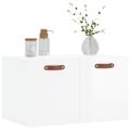 vidaXL Nástenná skrinka lesklá biela 60x36,5x35 cm spracované drevo