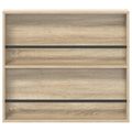 vidaXL Regál na časopisy Sonoma dub 80 x 12 x 70 cm Kompozitné drevo