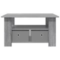 vidaXL Konferenčný stolík Sivý Sonoma 77 x 55 x 42 cm Kompozitné drevo