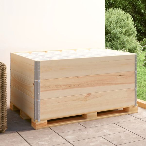 vidaXL Paletové nástavce 3 ks 80x120 cm borovicový masív