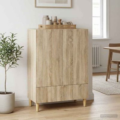 vidaXL Servírovacia skriňa so zásuvkou Dub sonoma 66 x 34,5 x 95 cm