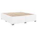 vidaXL Boxspring posteľ s matracom biela 180x200 cm umelá koža