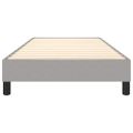 vidaXL Posteľný rám s boxspringom bledosivý 100x200 cm látka