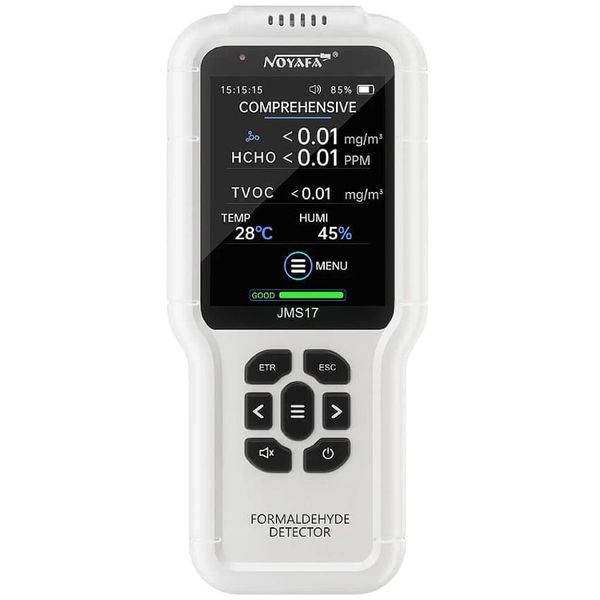 W-Star Monitor kvality vzduchu WSJMS17, TVOC, HCHO, teplota, vlhkosť, záznam hodnôt