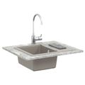 vidaXL Drez 80% Kvárc a 20% Živica 560 x 460 mm Sivá