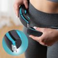 Súprava masážna hula hoop so závažím HHM17 a zoštíhľujúceho pásu BR163 čierna/tyrkysová