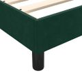 vidaXL Box Spring Posteľ bez matraca Tmavo zelená 160x220 cm Zamat