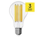 LED žiarovka Filament A70 / E27 / 18 W (150 W) / 2452 lm / neutrálna biela