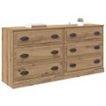 vidaXL Komody 2 ks Remeselný dub 70 x 35,5 x 67,5 cm Kompozitné drevo