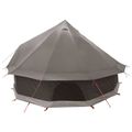 vidaXL Tipi stan 6-miestny Hnedá Šedá Polyester a oceľ