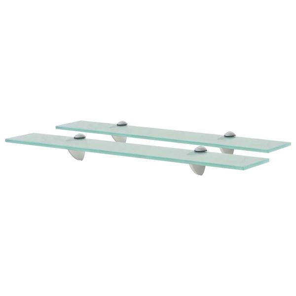 vidaXL Nástenná polička 2 ks sklo 60x10 cm 8 mm