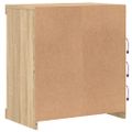 vidaXL Komoda s LED svetlami dub sonoma 60,5x37x67 cm