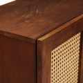 vidaXL Servírovacia skriňa Hnedá 90 x 33,5 x 75 cm Masívne mango drevo