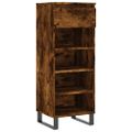 vidaXL Botník dymový dub 40x36x105 cm spracované drevo