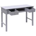 vidaXL Písací stôl sivý 110x45x76 cm drevený