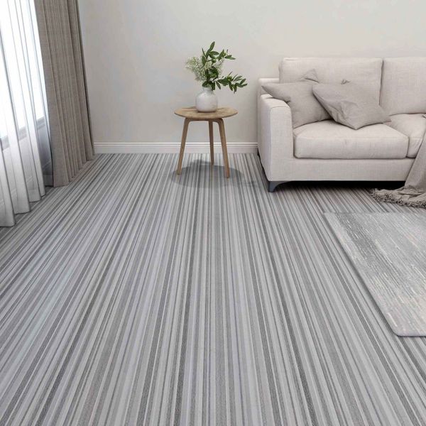vidaXL Podlahové dosky 5,11 m² 55 pcs PVC Prúžky
