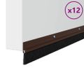 vidaXL Kefkové tesnenia na dvere s montážou na skrutky 12 ks 100 cm