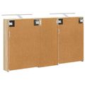 vidaXL Set kabinetov do kúpeľne 3 ks 130 x 14,5 x 70 cm