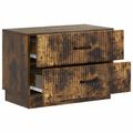 vidaXL Nočný stolík Dymový dub 62 x 34,5 x 44,5 cm Kompozitné drevo