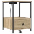 vidaXL Nočný stolík 2 ks Sonoma dub 42 x 41 x 56 cm Kompozitné drevo